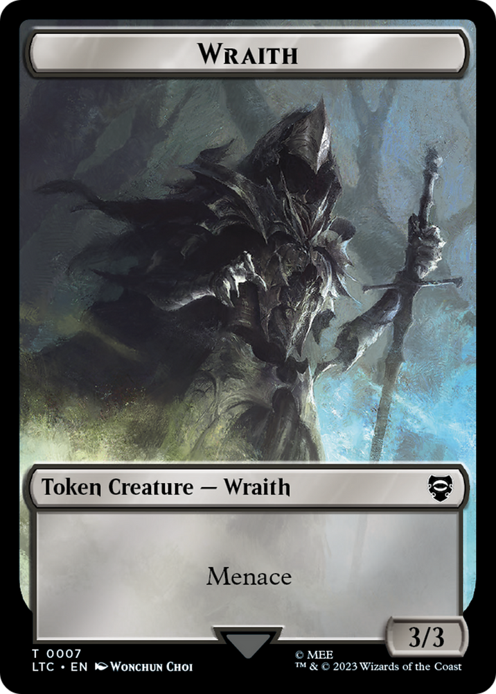 Food // Wraith Double-Sided Token [The Lord of the Rings: Tales of Middle-Earth Commander Tokens] Magic: The Gathering