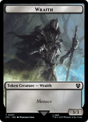 Dragon // Wraith Double-Sided Token [The Lord of the Rings: Tales of Middle-Earth Commander Tokens] Magic: The Gathering
