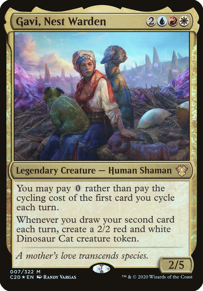 Gavi, Nest Warden (Oversized) [Commander 2020 Oversized] Magic: The Gathering
