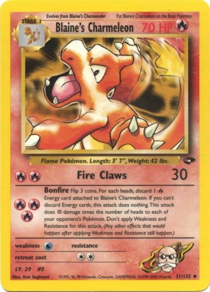 Blaine's Charmeleon (31/132) [Gym Challenge Unlimited] Pokémon