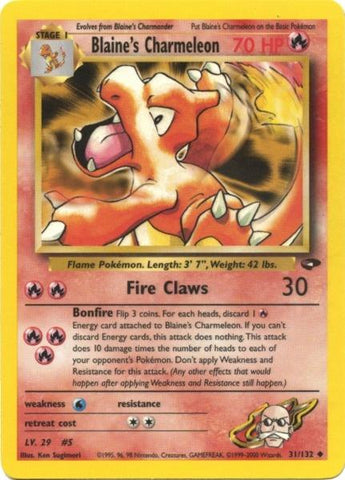 Blaine's Charmeleon (31/132) [Gym Challenge Unlimited] Pokémon