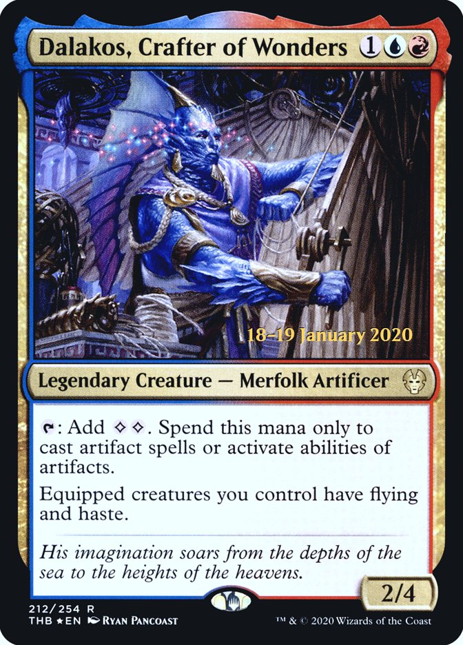 Dalakos, Crafter of Wonders [Theros Beyond Death Prerelease Promos] Magic: The Gathering