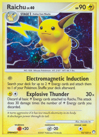 Raichu (15/123) [Diamond & Pearl: Mysterious Treasures] Pokémon