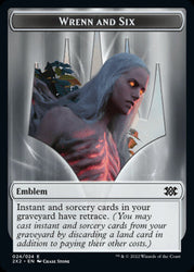 Wrenn and Six Emblem // Monk Double-Sided Token [Double Masters 2022 Tokens] Magic: The Gathering