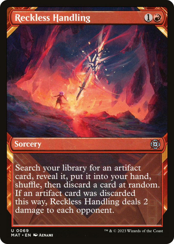 Reckless Handling (Showcase) [March of the Machine: The Aftermath] Magic: The Gathering