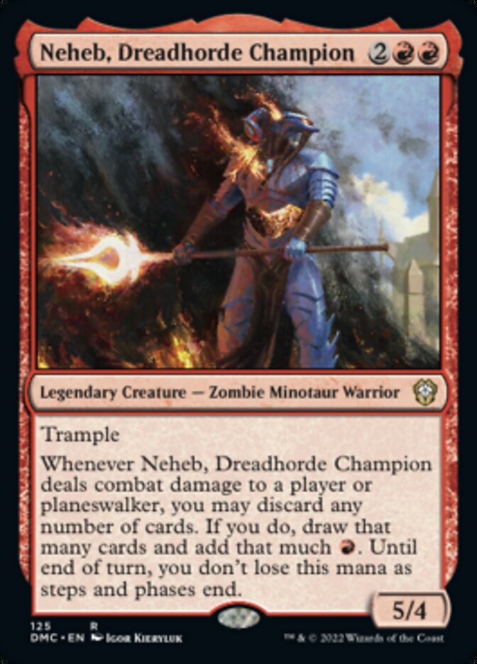 Neheb, Dreadhorde Champion [Dominaria United Commander] Magic: The Gathering