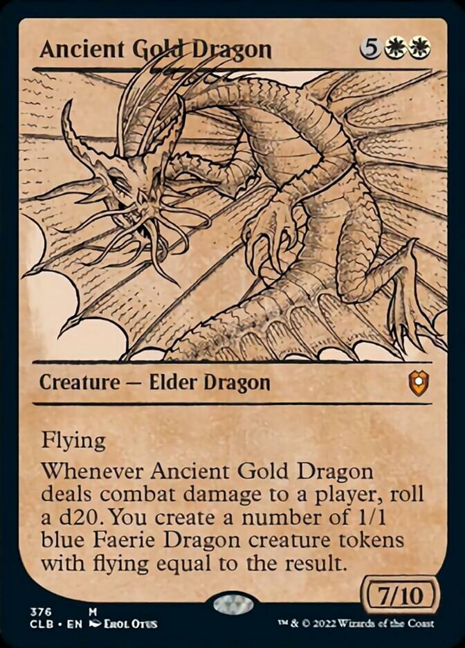 Ancient Gold Dragon (Showcase) [Commander Legends: Battle for Baldur's Gate] Magic: The Gathering