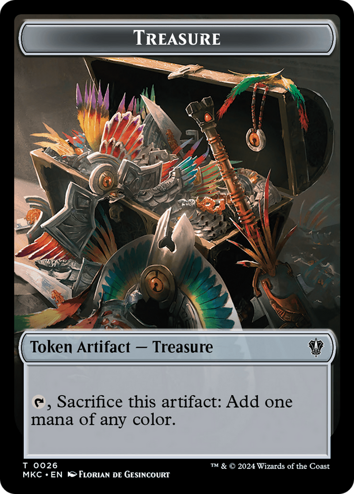 Thopter // Treasure Double-Sided Token [Murders at Karlov Manor Commander Tokens] Magic: The Gathering