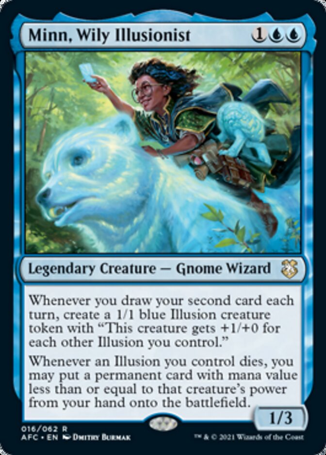 Minn, Wily Illusionist [Dungeons & Dragons: Adventures in the Forgotten Realms Commander] Magic: The Gathering