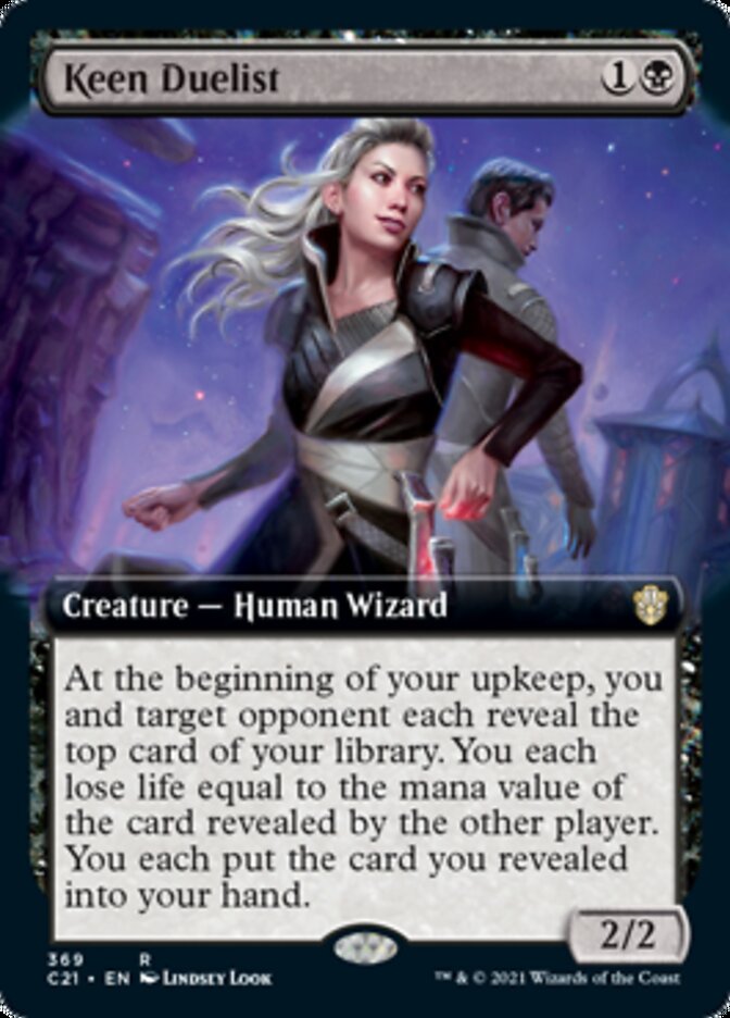 Keen Duelist (Extended Art) [Commander 2021] Magic: The Gathering