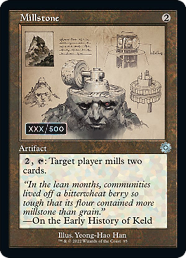 Millstone (Retro Schematic) (Serial Numbered) [The Brothers' War Retro Artifacts] Magic: The Gathering