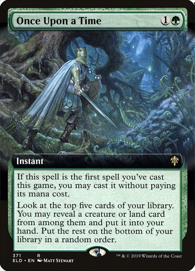Once Upon a Time (Extended Art) [Throne of Eldraine] Magic: The Gathering