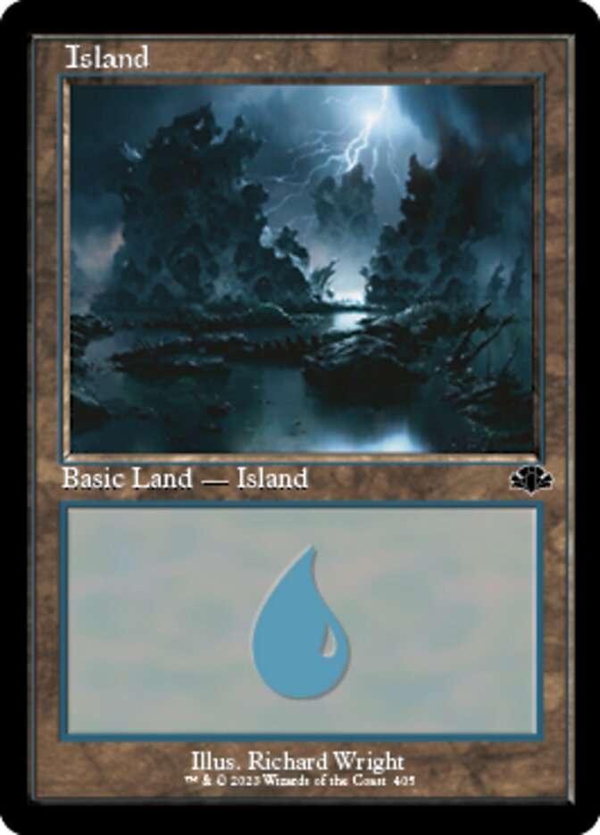 Island (405) (Retro) [Dominaria Remastered] Magic: The Gathering