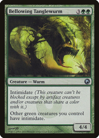 Bellowing Tanglewurm [Scars of Mirrodin] Magic: The Gathering
