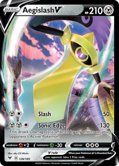 Aegislash V (126/185) [Sword & Shield: Vivid Voltage] Pokémon