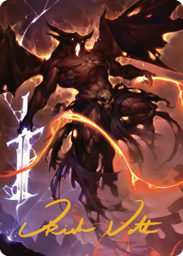 Balor Art Card (Gold-Stamped Signature) [Commander Legends: Battle for Baldur's Gate Art Series] Magic: The Gathering