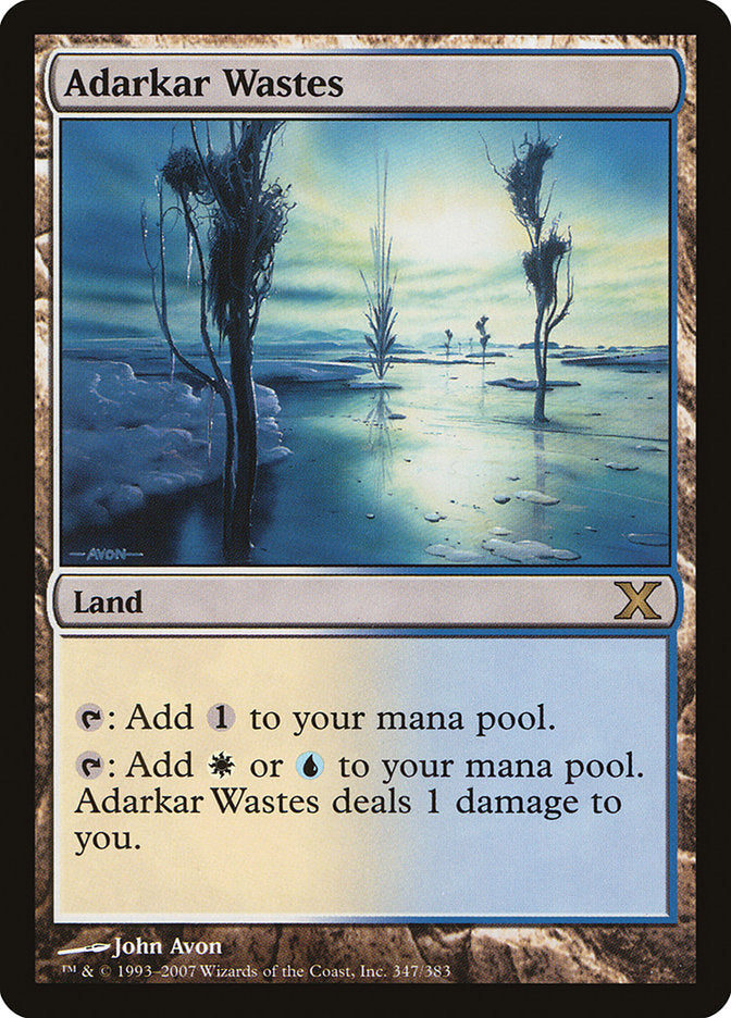 Adarkar Wastes [Tenth Edition] Magic: The Gathering