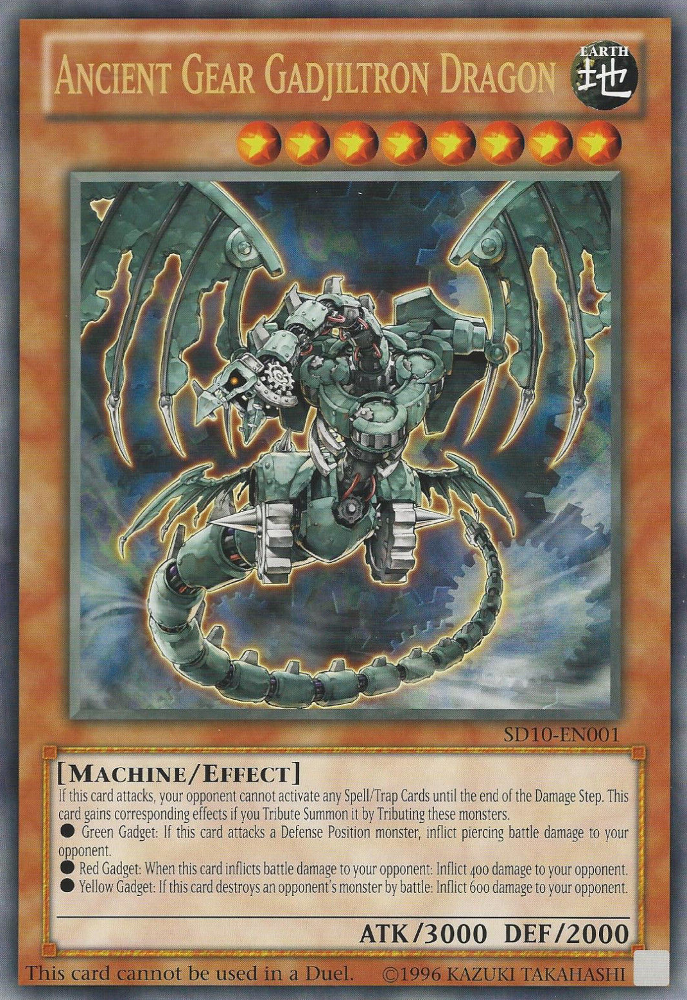 Ancient Gear Gadjiltron Dragon (Oversized) (Machine Madness) [SD10-EN001] Promo Yu-Gi-Oh!