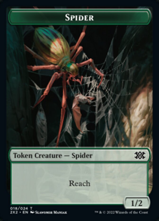 Spider // Eldrazi Scion Double-Sided Token [Double Masters 2022 Tokens] Magic: The Gathering