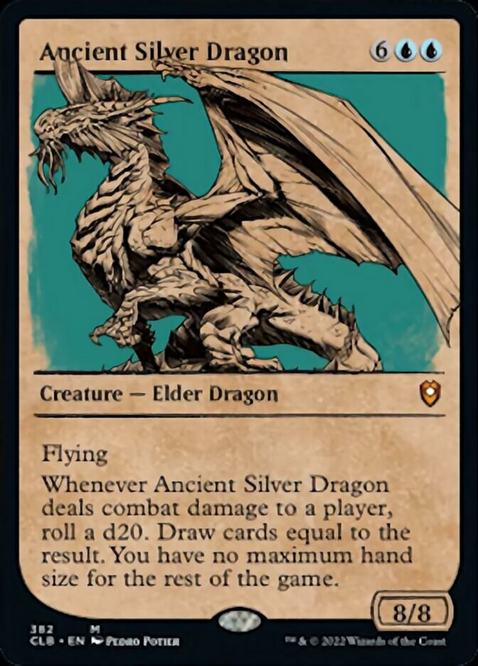 Ancient Silver Dragon (Showcase) [Commander Legends: Battle for Baldur's Gate] Magic: The Gathering