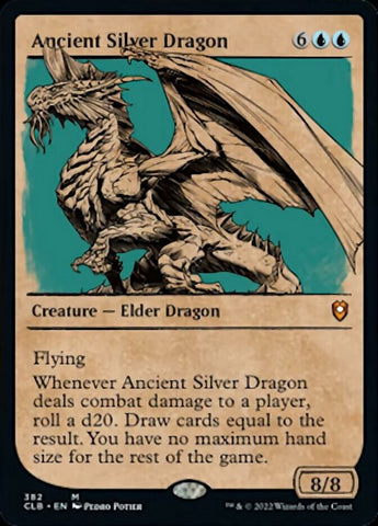 Ancient Silver Dragon (Showcase) [Commander Legends: Battle for Baldur's Gate] Magic: The Gathering