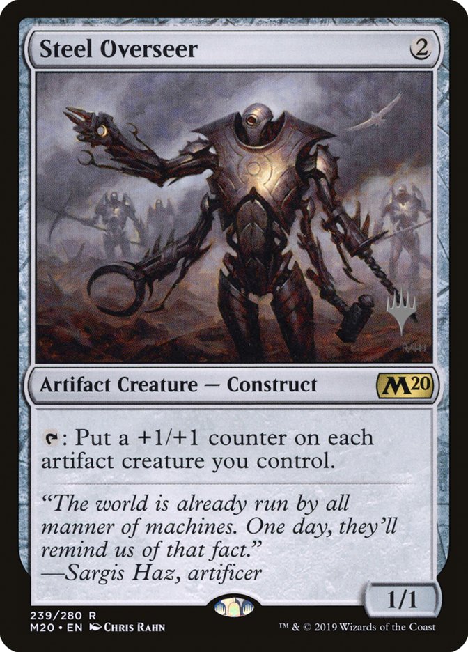 Steel Overseer (Promo Pack) [Core Set 2020 Promos] Magic: The Gathering