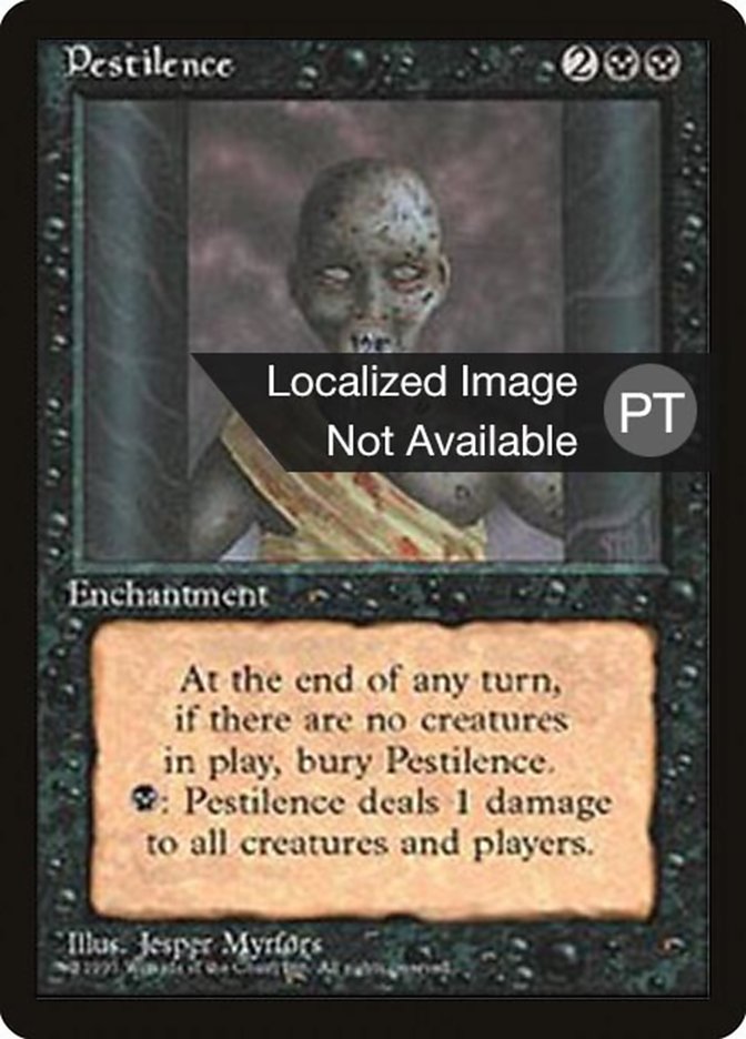 Pestilence [Fourth Edition (Foreign Black Border)] Magic: The Gathering