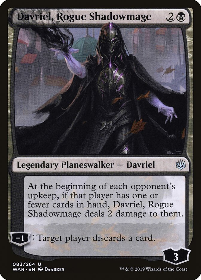 Davriel, Rogue Shadowmage [War of the Spark] Magic: The Gathering