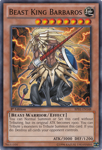 Beast King Barbaros [BP01-EN148] Common Yu-Gi-Oh!