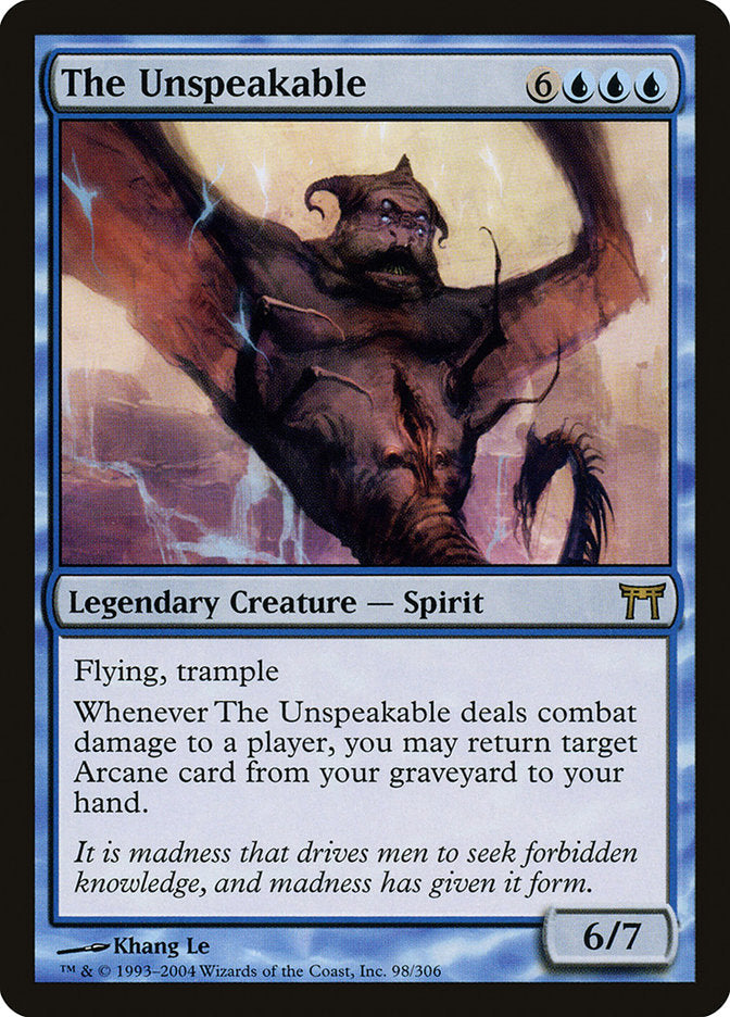 The Unspeakable [Champions of Kamigawa] Magic: The Gathering