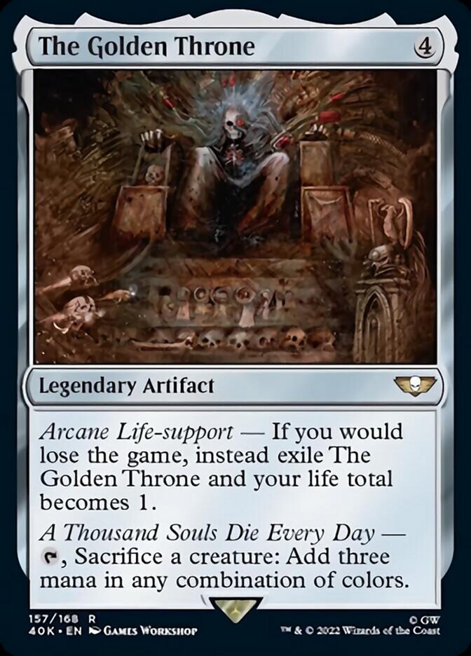The Golden Throne (Surge Foil) [Warhammer 40,000] Magic: The Gathering