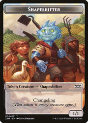 Myr (007) // Shapeshifter Double-Sided Token [Double Masters Tokens] Magic: The Gathering