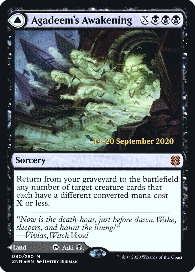 Agadeem's Awakening // Agadeem, the Undercrypt [Zendikar Rising Prerelease Promos] Magic: The Gathering
