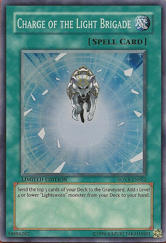 Charge of the Light Brigade [SOVR-ENSE2] Super Rare Yu-Gi-Oh!