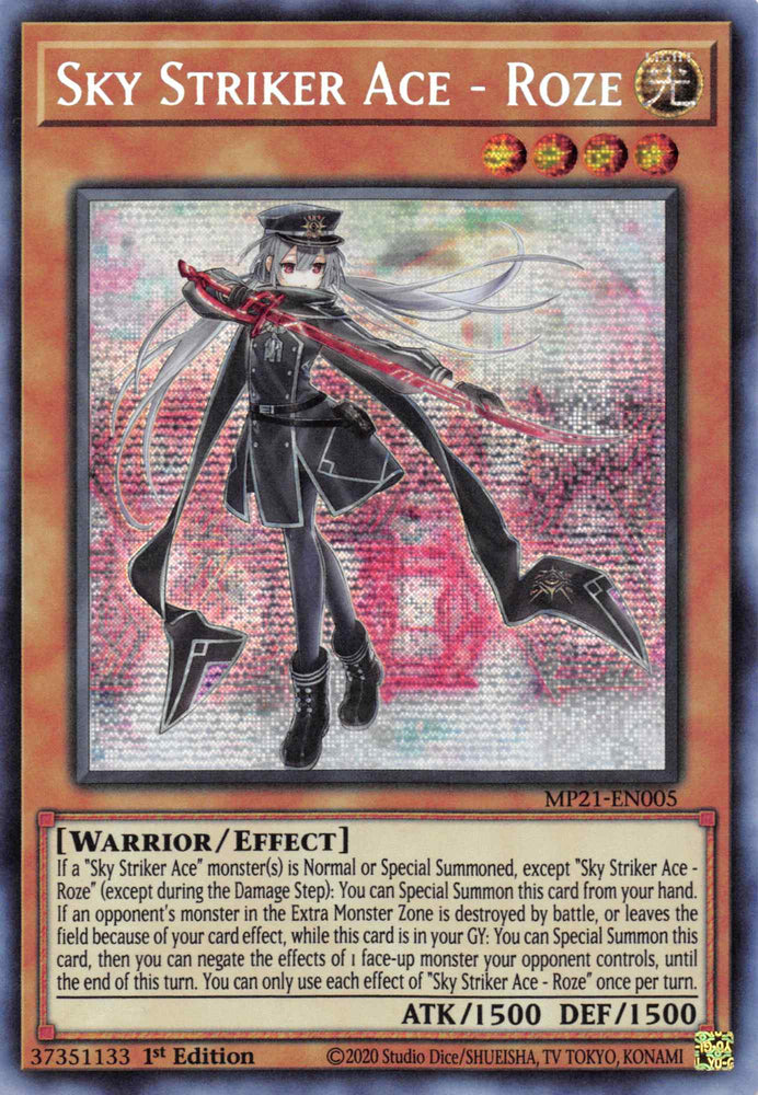 Sky Striker Ace - Roze [MP21-EN005] Prismatic Secret Rare Yu-Gi-Oh!