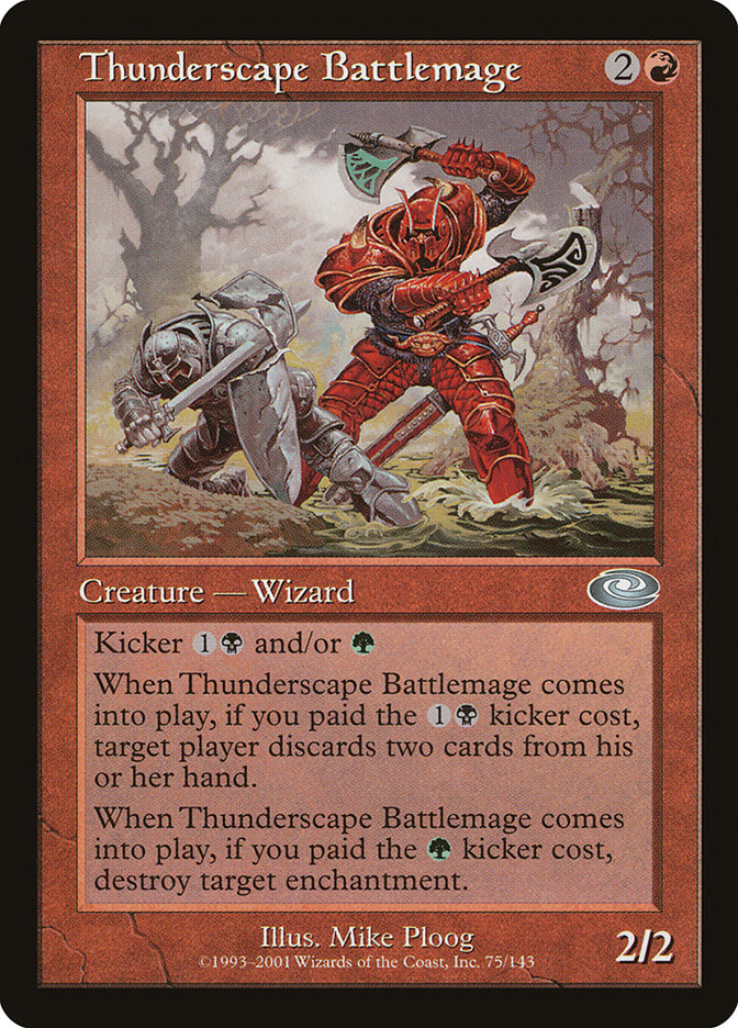Thunderscape Battlemage [Planeshift] Magic: The Gathering