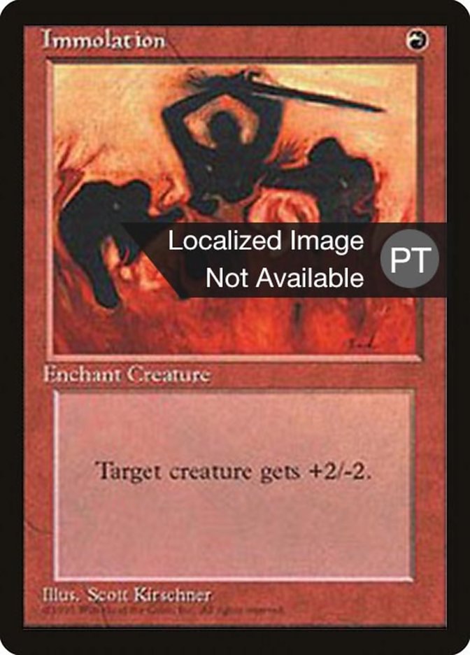Immolation [Fourth Edition (Foreign Black Border)] Magic: The Gathering