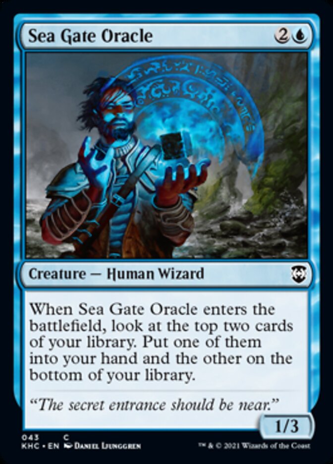 Sea Gate Oracle [Kaldheim Commander] Magic: The Gathering