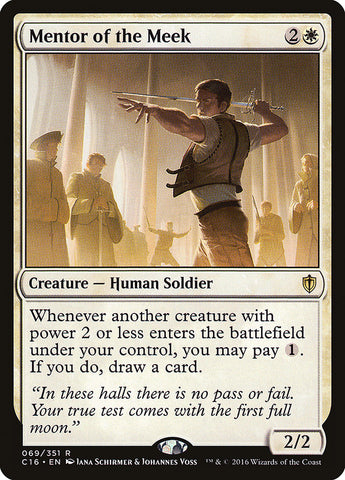 Mentor of the Meek [Commander 2016] Magic: The Gathering