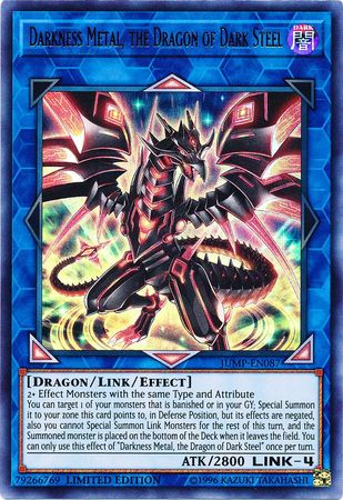 Darkness Metal, the Dragon of Dark Steel [JUMP-EN087] Ultra Rare Yu-Gi-Oh!