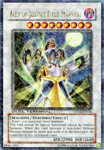 Ally of Justice Field Marshal [DT02-EN036] Ultra Rare Yu-Gi-Oh!