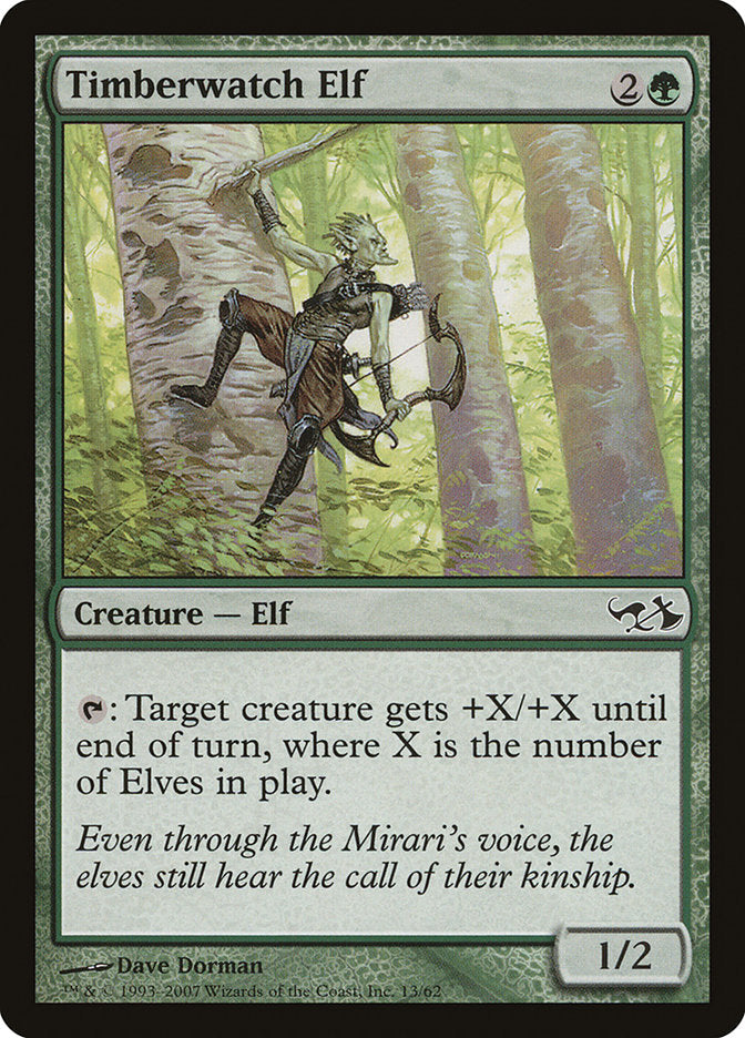 Timberwatch Elf [Duel Decks: Elves vs. Goblins] Magic: The Gathering