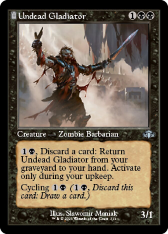 Undead Gladiator (Retro) [Dominaria Remastered] Magic: The Gathering