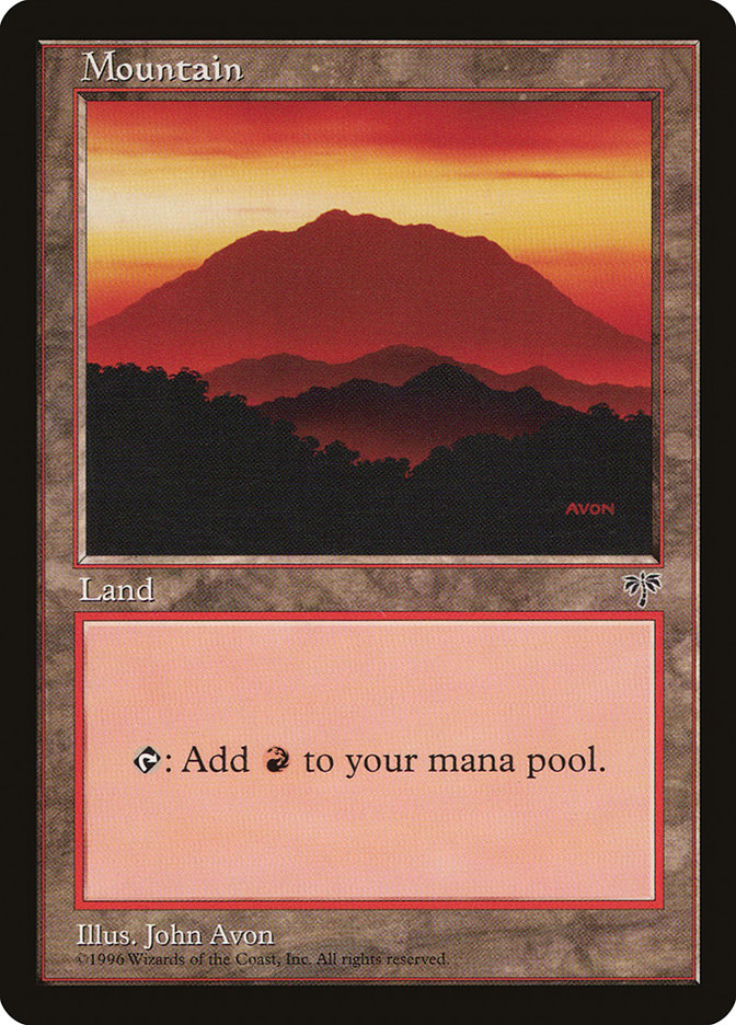 Mountain (346) [Mirage] Magic: The Gathering