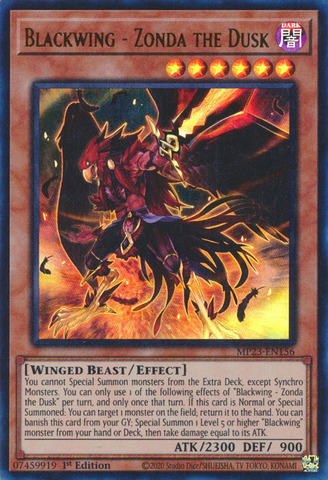 Blackwing - Zonda the Dusk [MP23-EN156] Ultra Rare Yu-Gi-Oh!