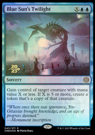 Blue Sun's Twilight [Phyrexia: All Will Be One Prerelease Promos] Magic: The Gathering