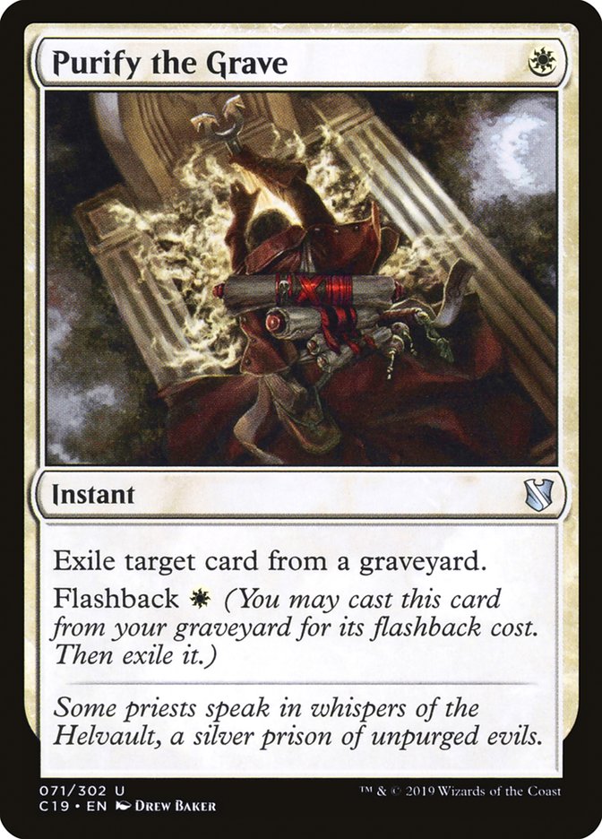 Purify the Grave [Commander 2019] Magic: The Gathering