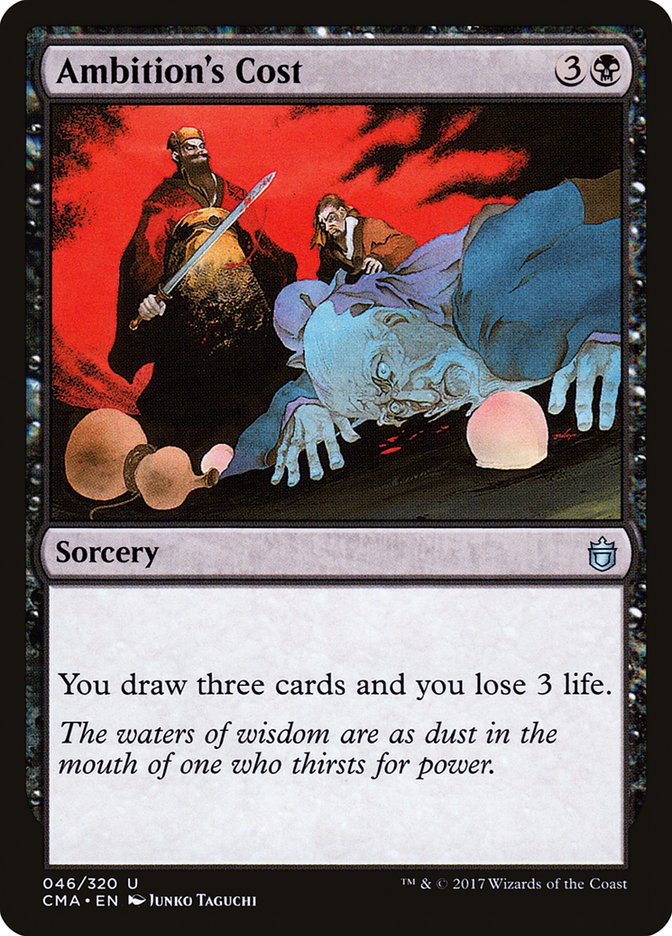 Ambition's Cost [Commander Anthology] Magic: The Gathering