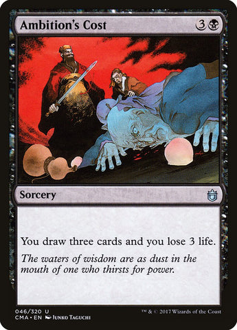 Ambition's Cost [Commander Anthology] Magic: The Gathering