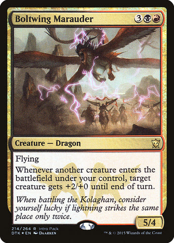 Boltwing Marauder (Intro Pack) [Dragons of Tarkir Promos] Magic: The Gathering